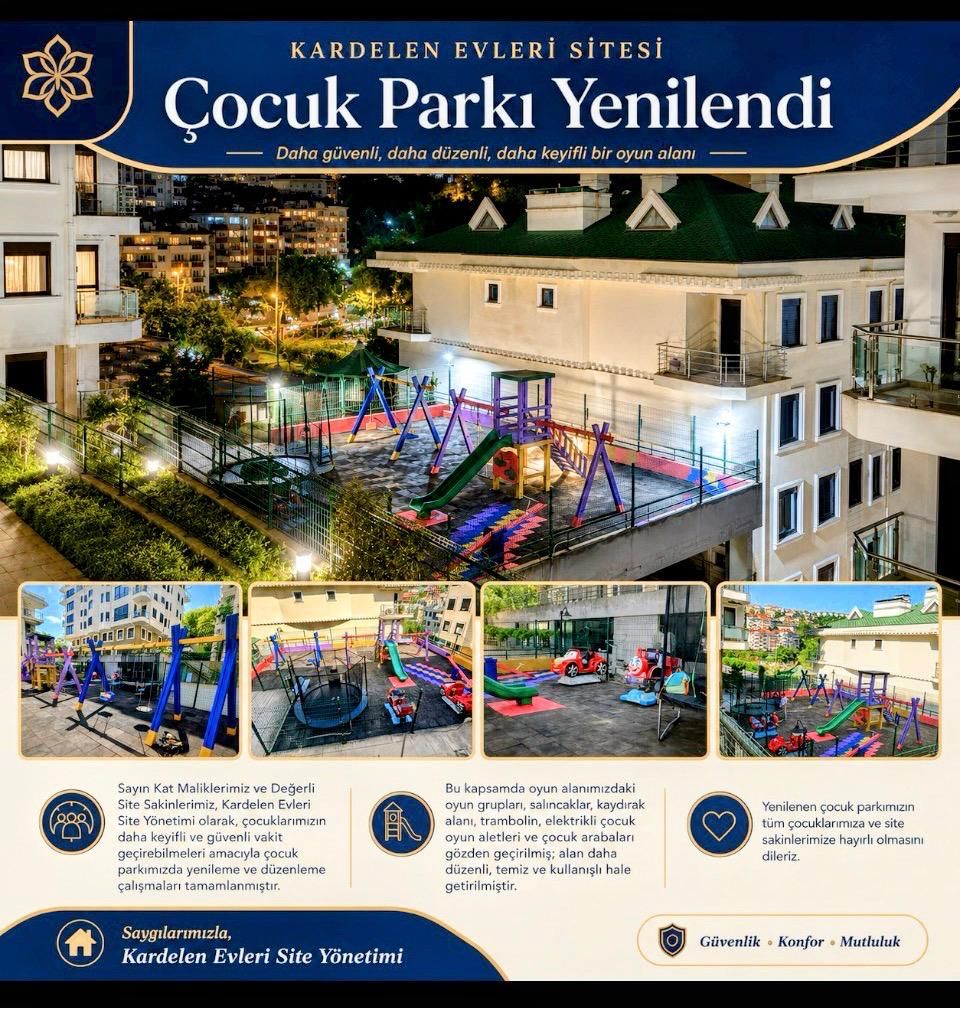 �OCUK PARKIMIZ YEN�LEND�