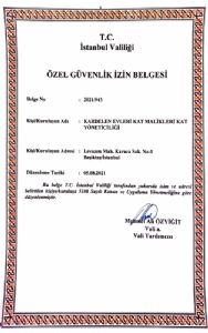 T.C. �STANBUL VAL�L��� �ZEL G�VENL�K BELGES�
