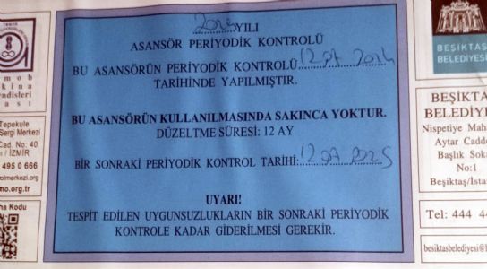 2024 - 2025 MMO ASANS�R SERT�F�KASI